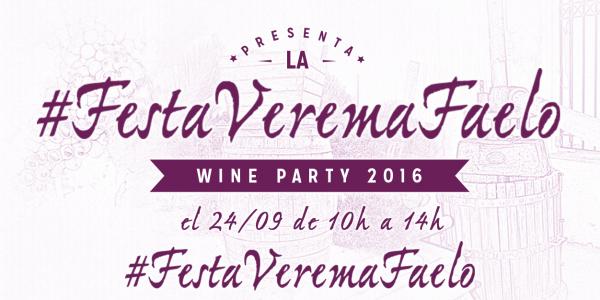 The harvest party #FestaVeremaFaelo will be the 24th of September from 10h. to 14h.